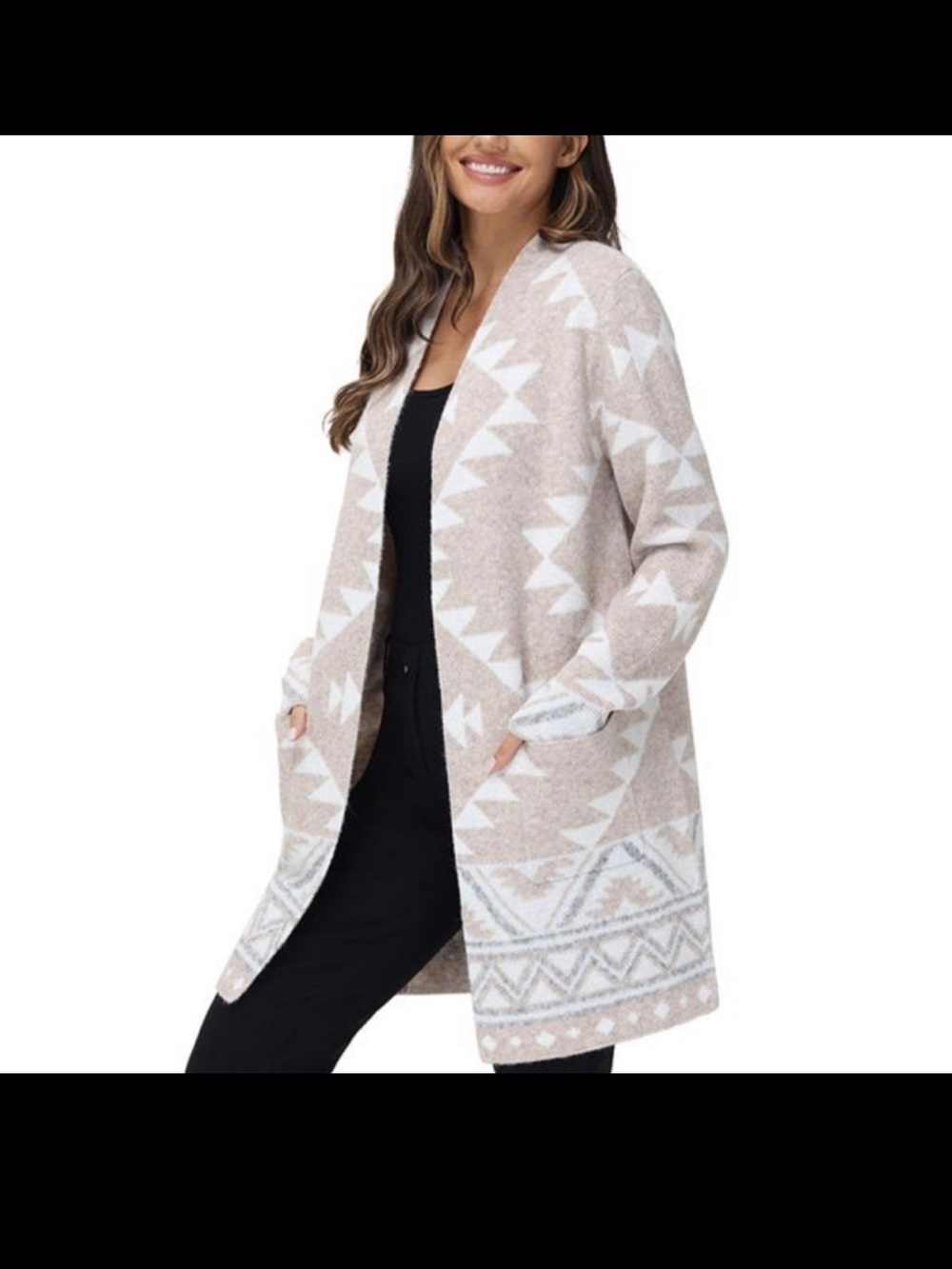 Frye Open Front Long Cardigan Size XL